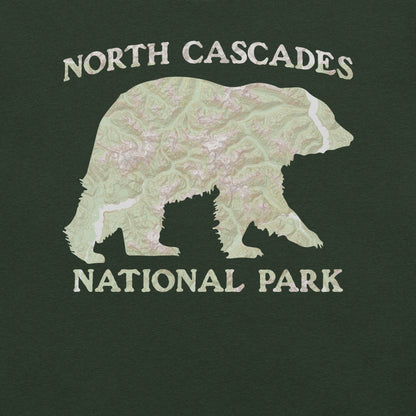 North Cascades Bear Topo T-shirt T-Shirt Park Service Apparel