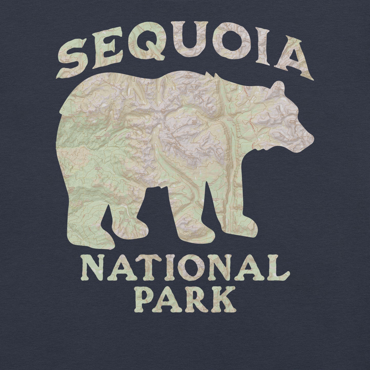 Sequoia Black Bear Topo T-shirt T-Shirt Park Service Apparel