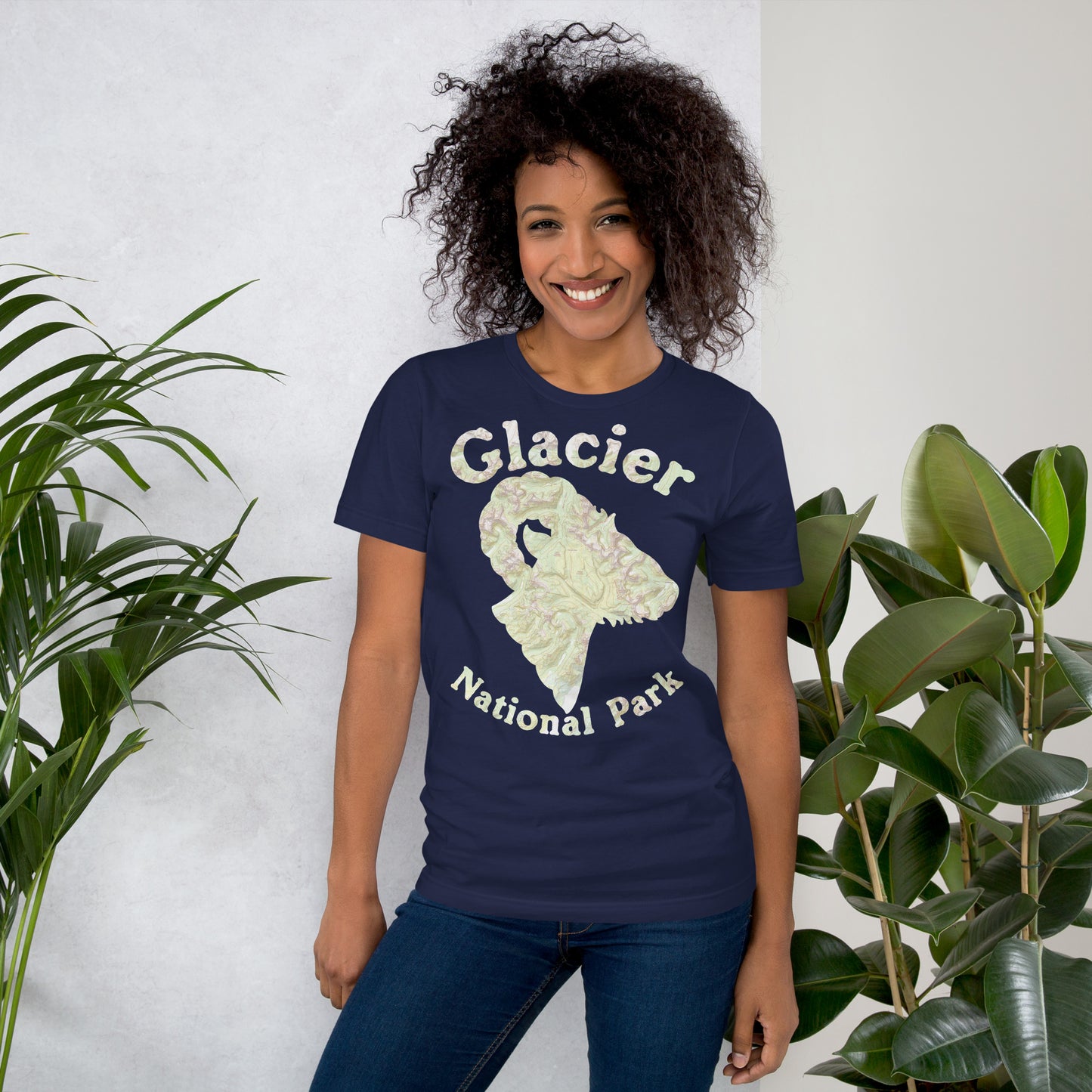 Glacier Topo Horned Sheep T-shirt T-Shirt Park Service Apparel