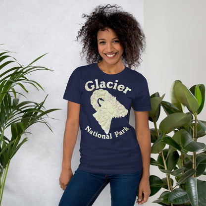 Glacier Topo Horned Sheep T-shirt T-Shirt Park Service Apparel