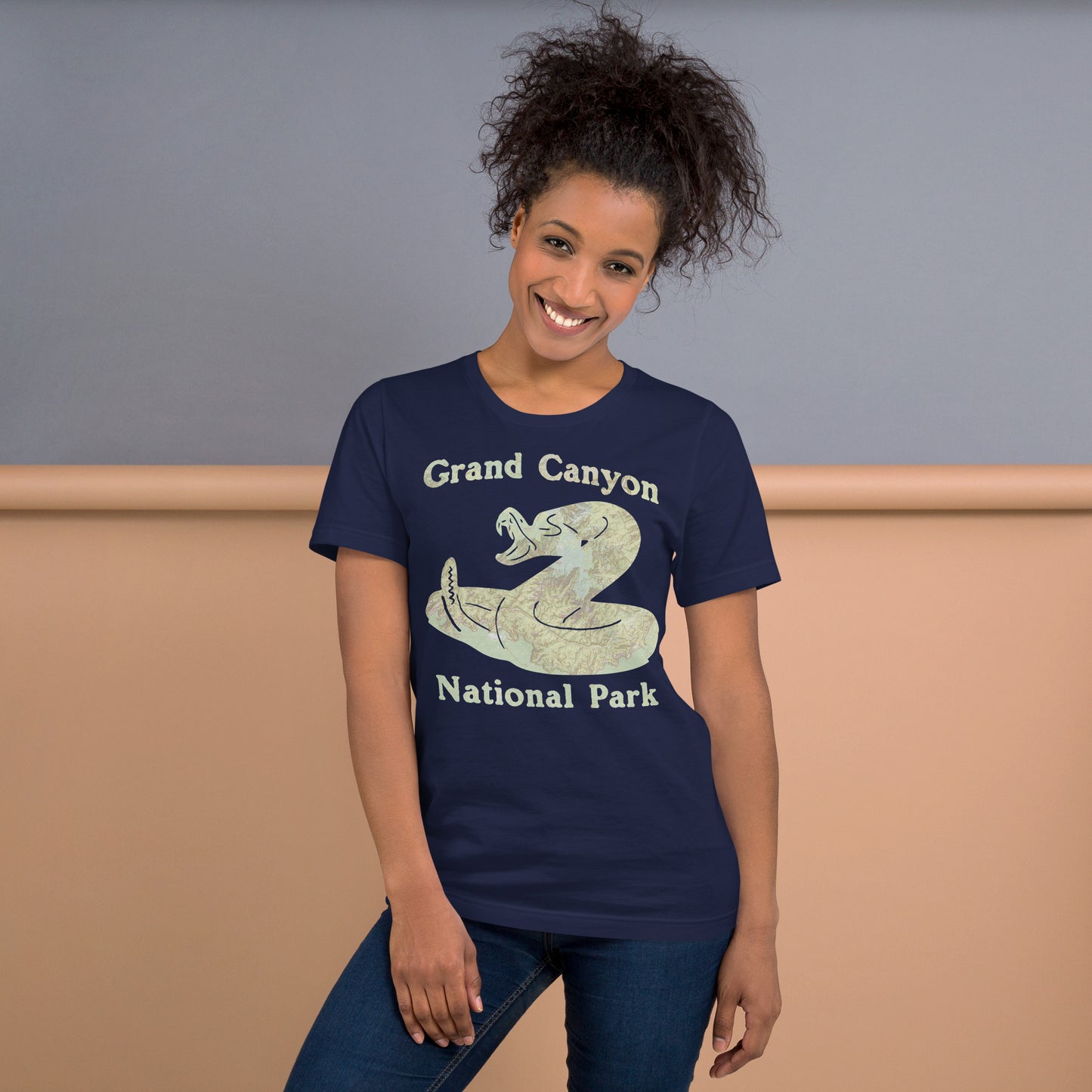 Grand Canyon Rattlesnake Topo T-shirt T-Shirt Park Service Apparel