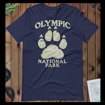 Olympic Bear Paw Topo T-shirt T-Shirt Park Service Apparel Navy XS