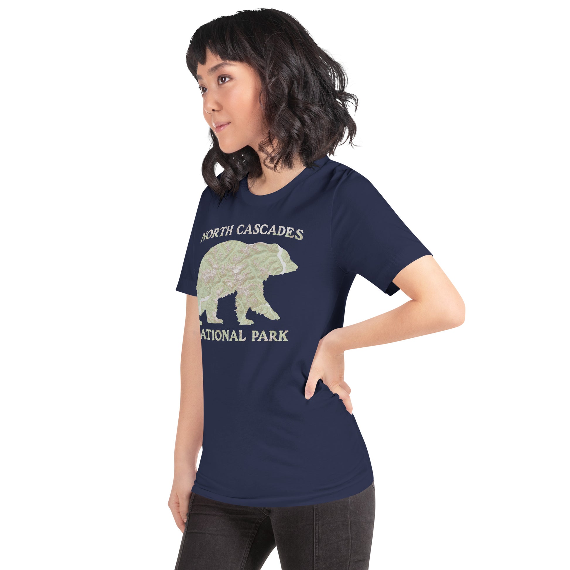 North Cascades Bear Topo T-shirt T-Shirt Park Service Apparel