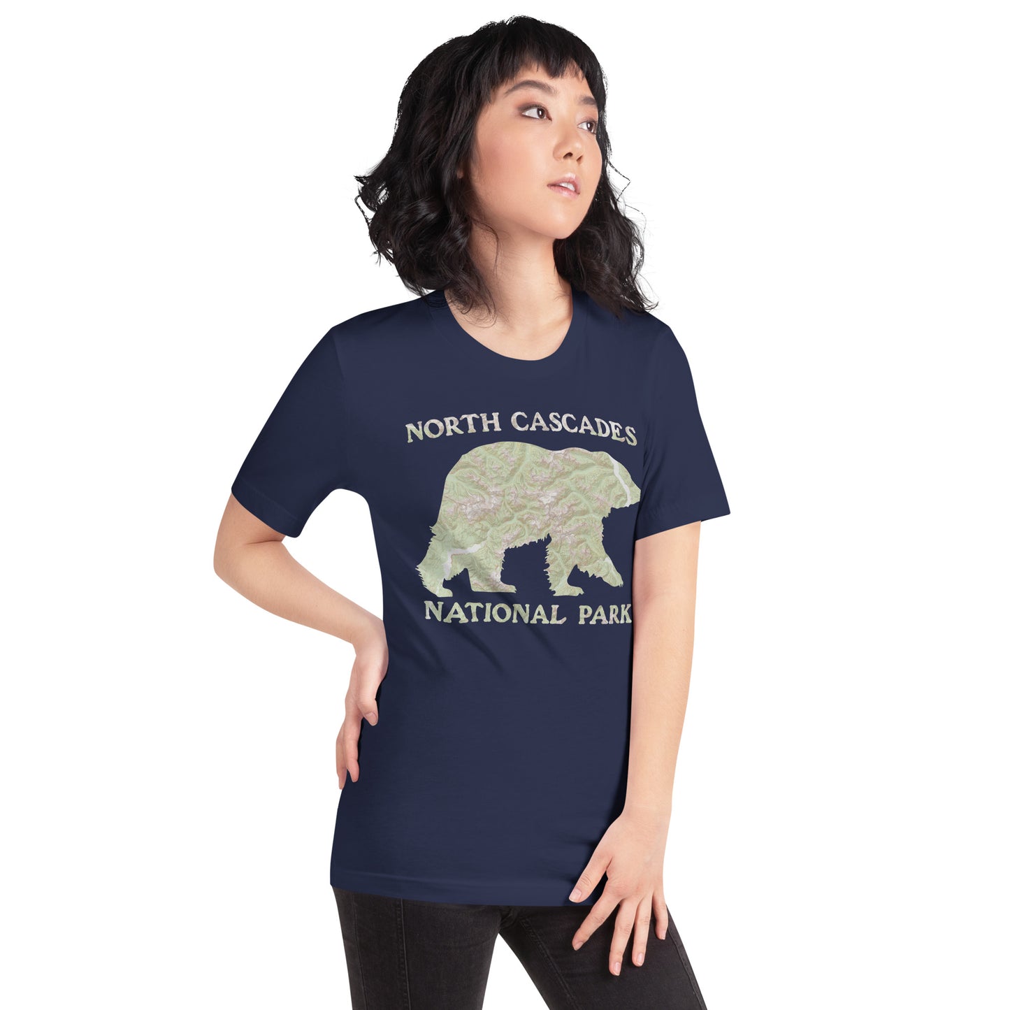 North Cascades Bear Topo T-shirt T-Shirt Park Service Apparel