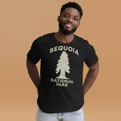 Sequoia Big Tree Topo T-shirt T-Shirt Park Service Apparel