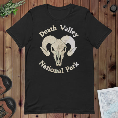 Death Valley Rams Head Topo T-shirt T-Shirt Park Service Apparel Vintage Black XS
