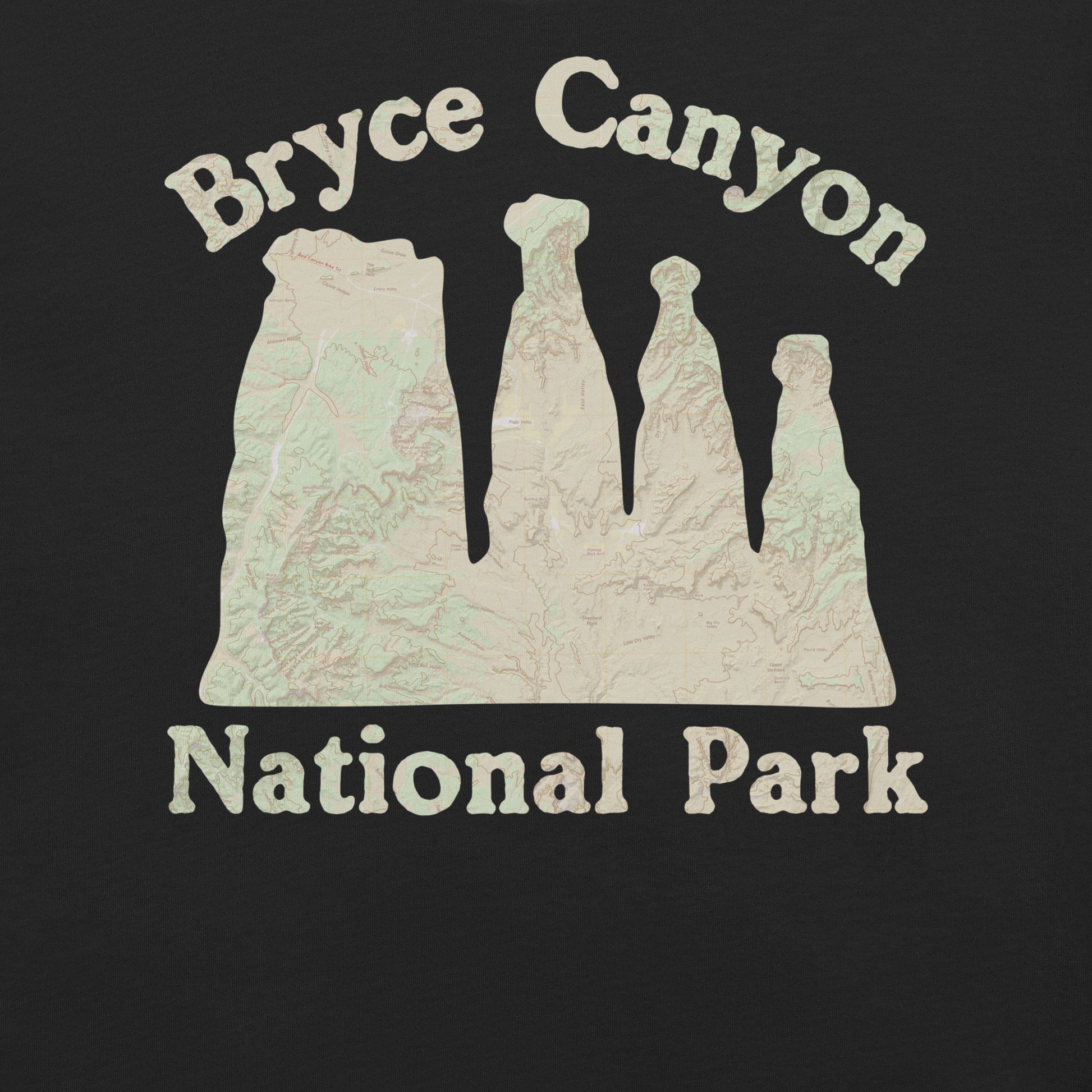 Bryce Canyon Topo T-shirt T-Shirt Park Service Apparel