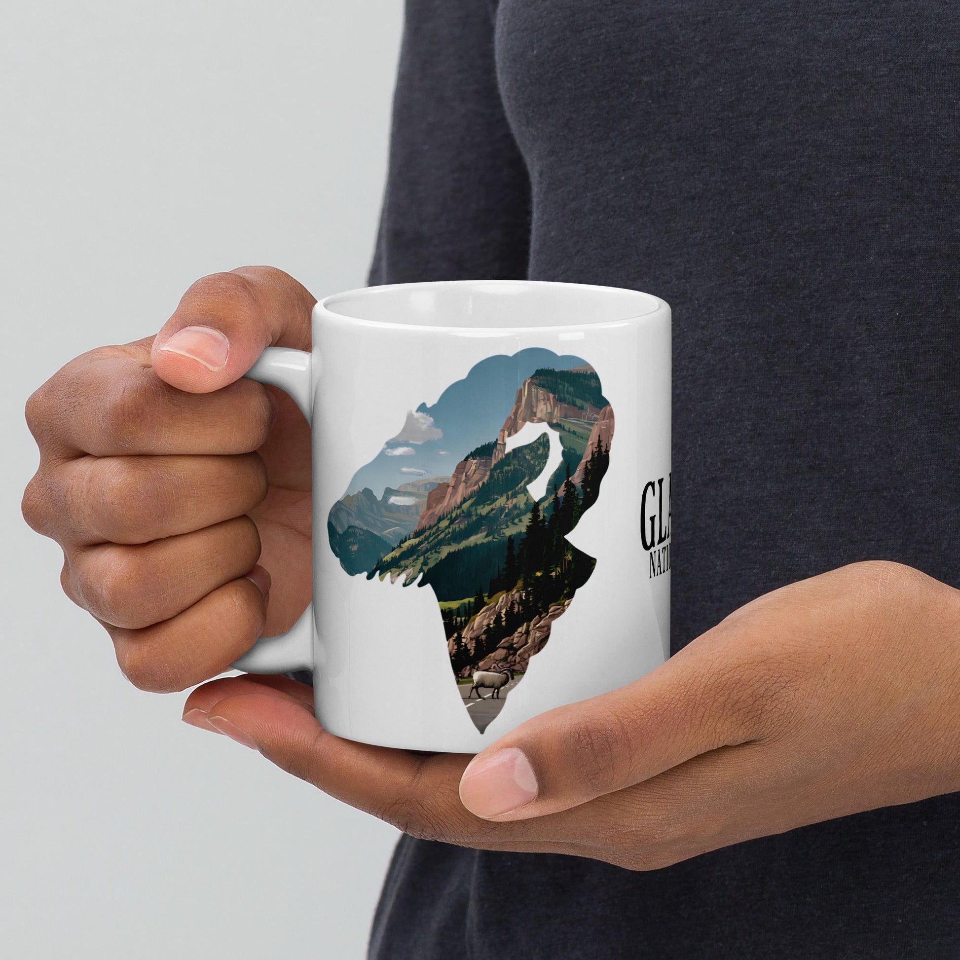 Glacier National Park Big Horned Sheep Mug 11oz, 15oz, 20oz Park Service Apparel