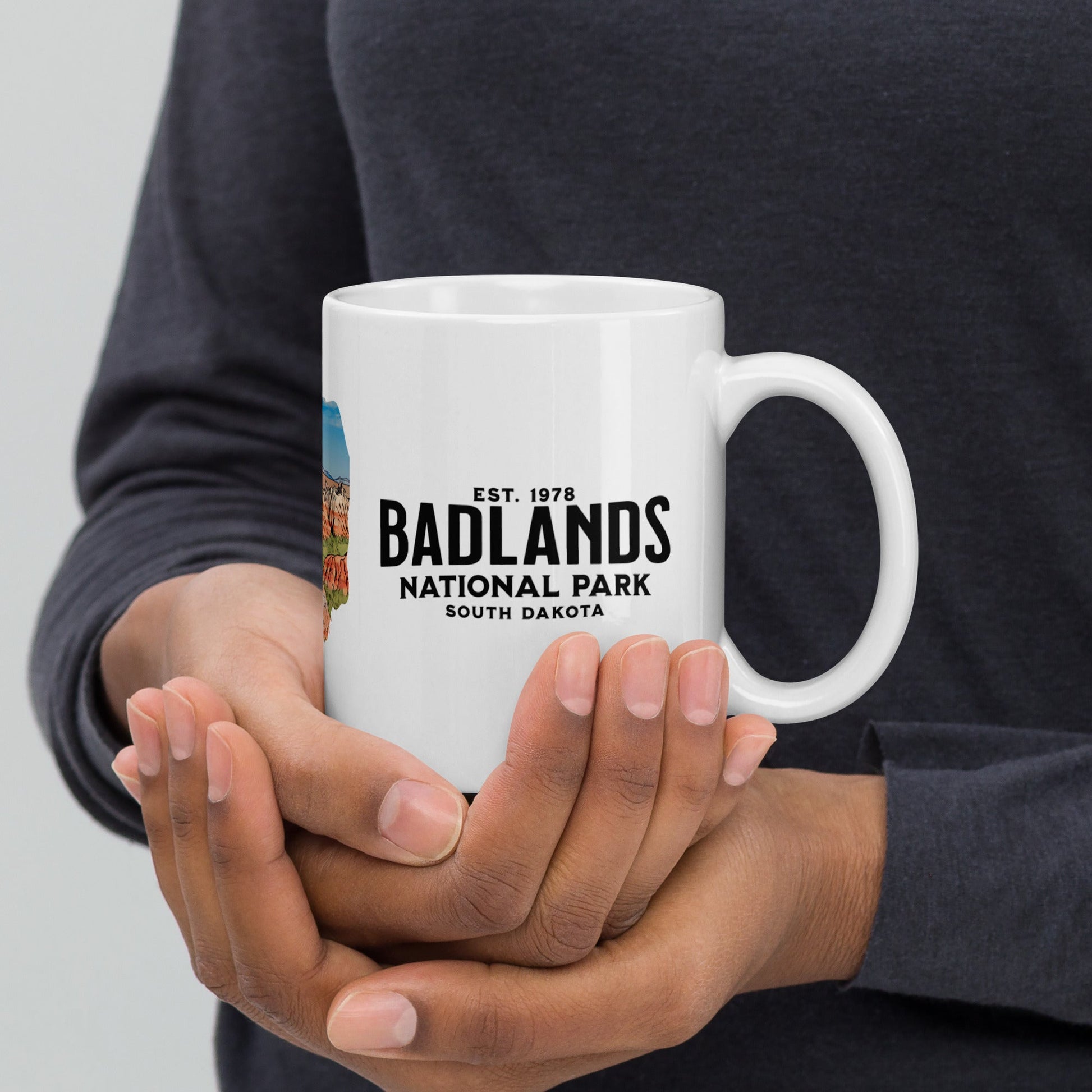 Badlands National Park Bison Mug 11oz, 15oz, 20oz Park Service Apparel