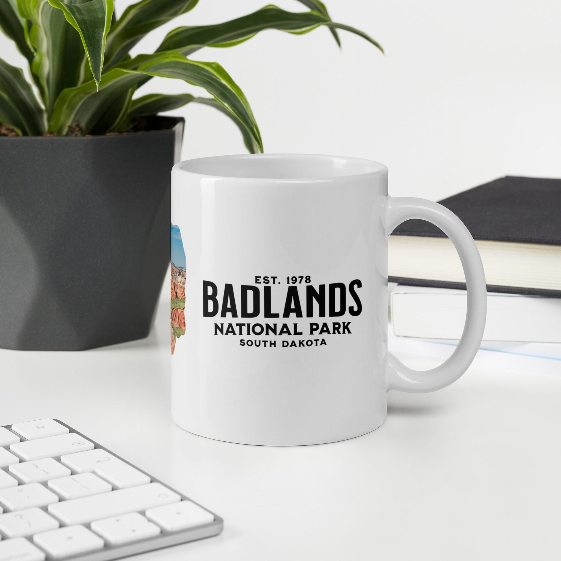 Badlands National Park Bison Mug 11oz, 15oz, 20oz Park Service Apparel
