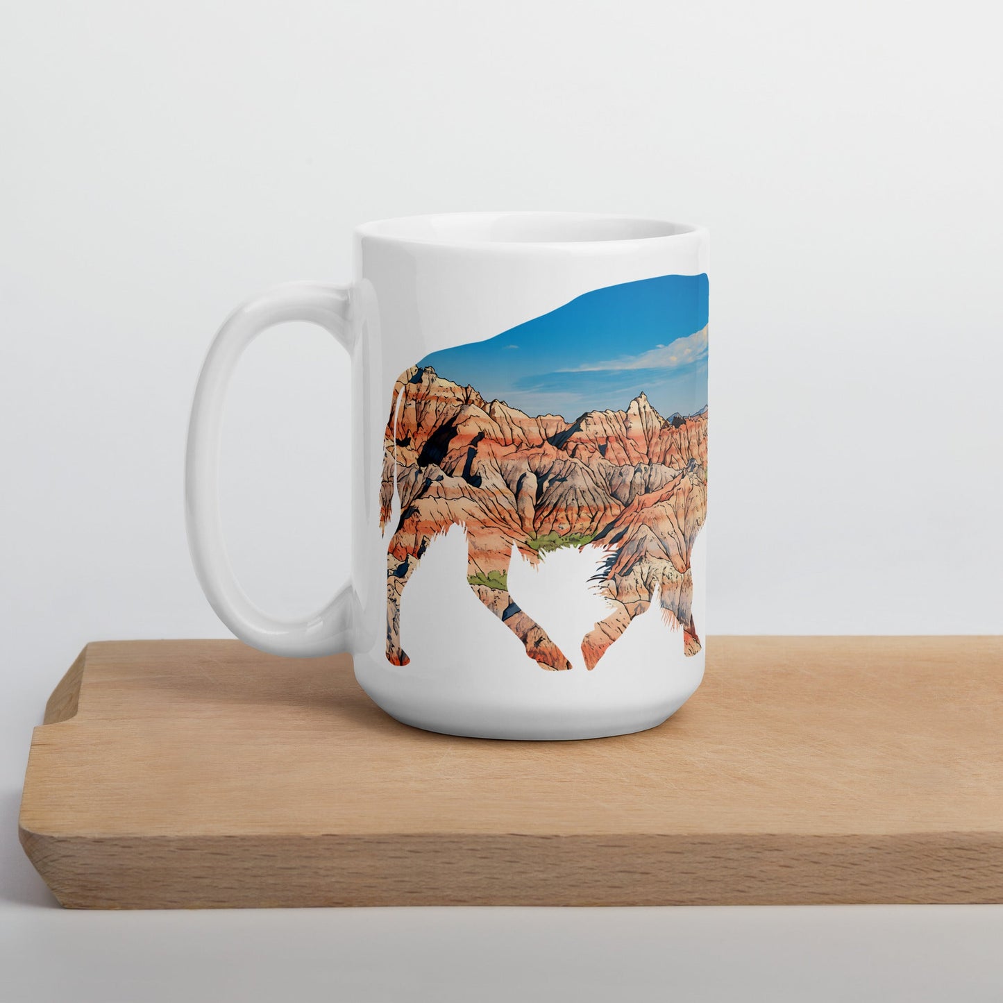 Badlands National Park Bison Mug 11oz, 15oz, 20oz Park Service Apparel